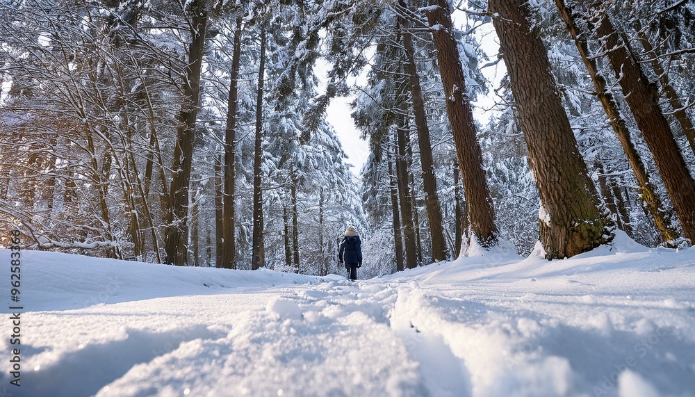 Snow-covered paths to get lost in. Snow-covered paths to get lost in.