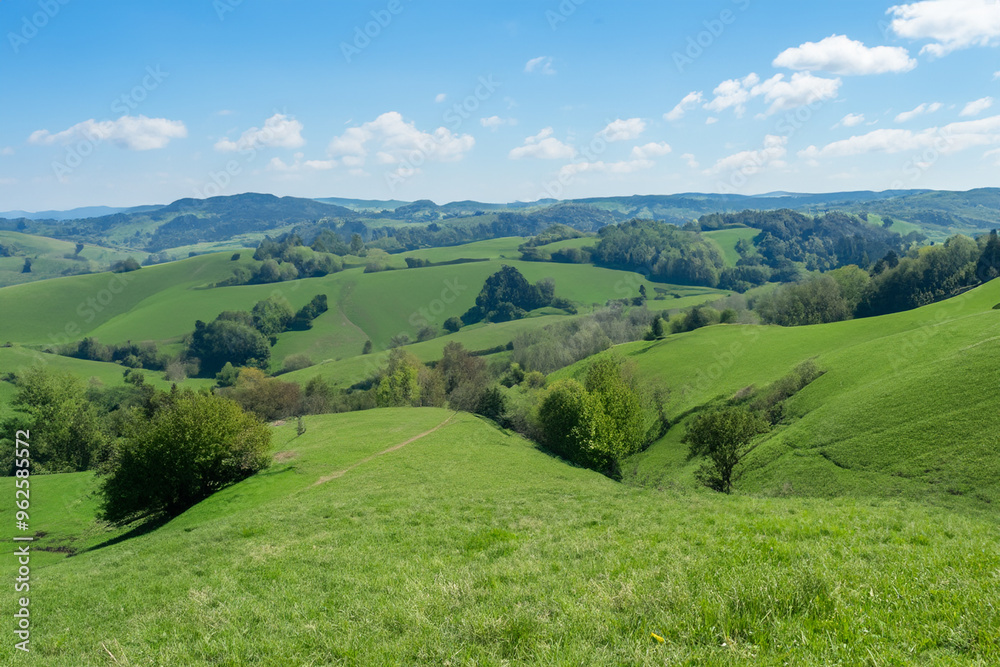 Fototapeta premium Hills Landscape Background