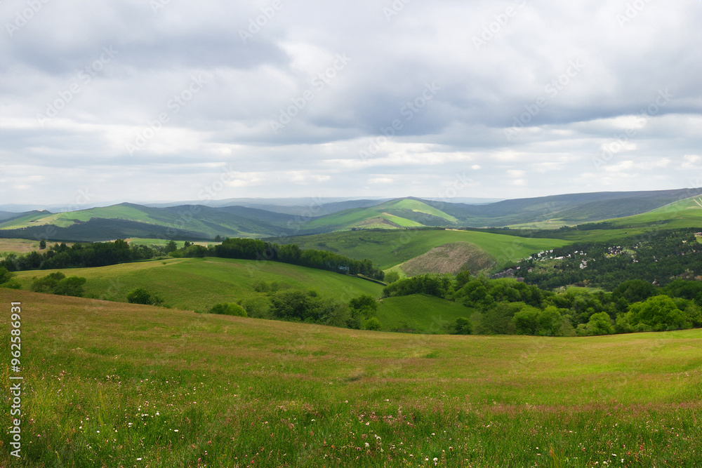 Fototapeta premium Hills Landscape Background