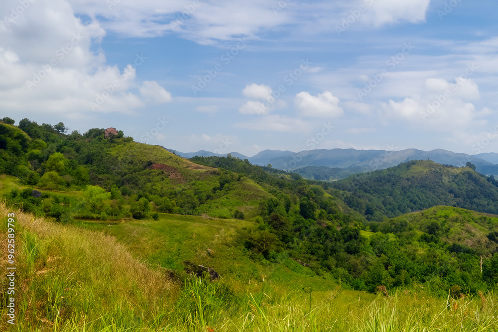 Naklejka premium Hills Landscape Background