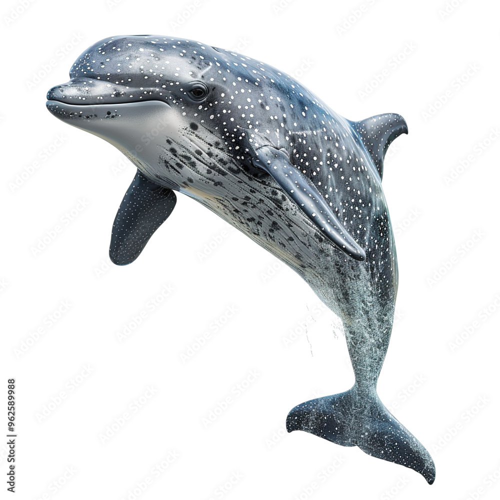 Fototapeta premium dolphin isolated on white background