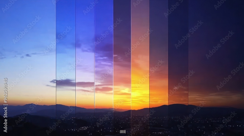 Timelapse of a Sunset Over Mountains Timelapse of a Sunset Over Mountains