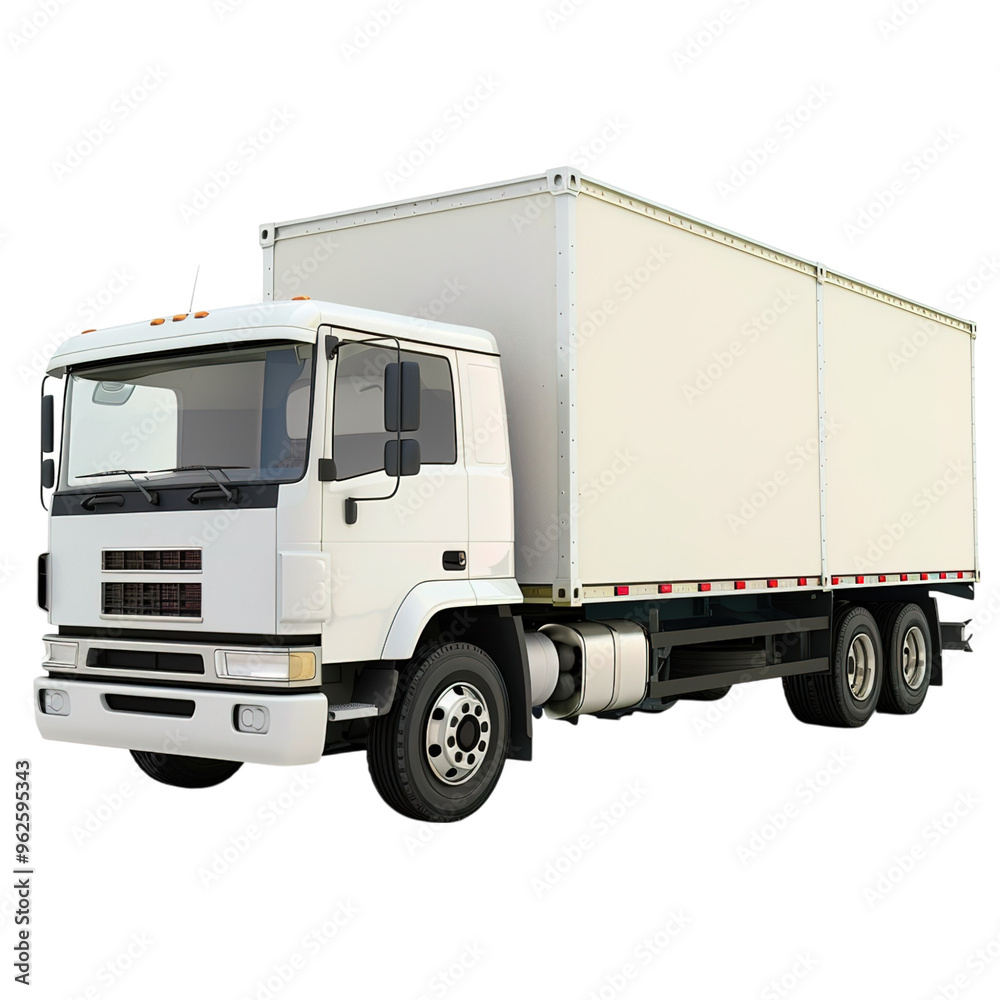 truck isolated on white