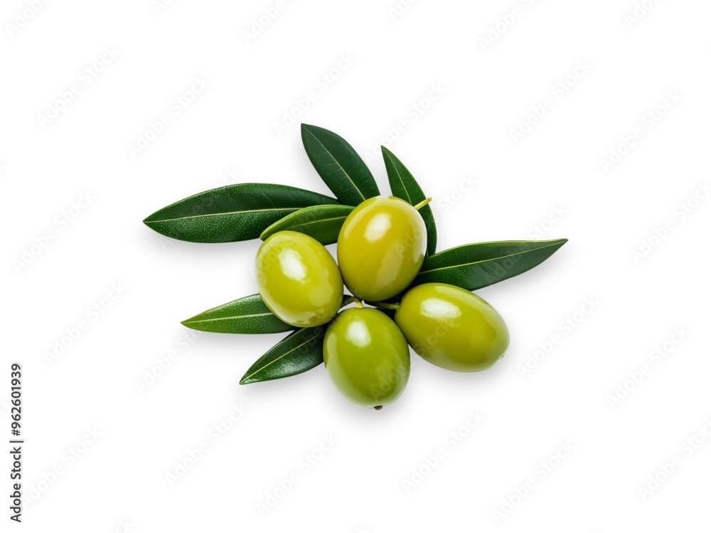 Olea europaea oil fruits or olive on white background with clipping path Olea europaea oil fruits or olive on white background with clipping path