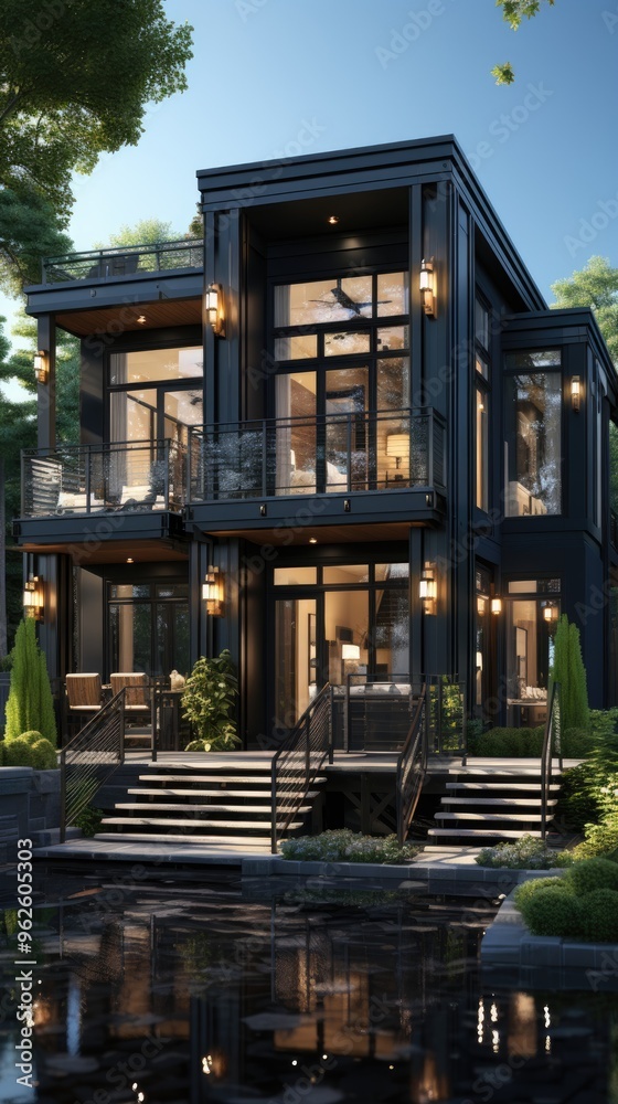 Fototapeta premium modern home 