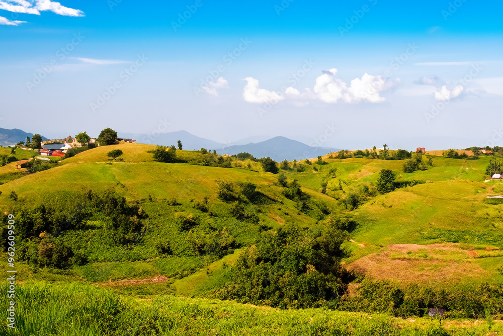 Fototapeta premium Hills Landscape Background