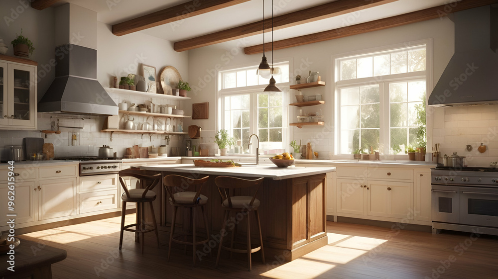 Fototapeta premium modern kitchen interior