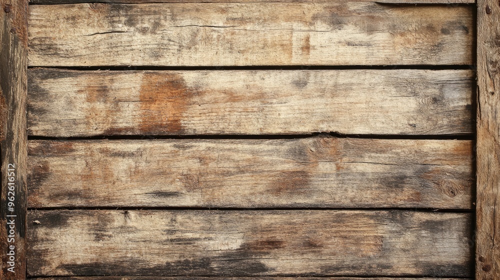 Weathered wooden crate background with visible scratches and marks, giving a vintage industrial look Weathered wooden crate background with visible scratches and marks, giving a vintage industrial look