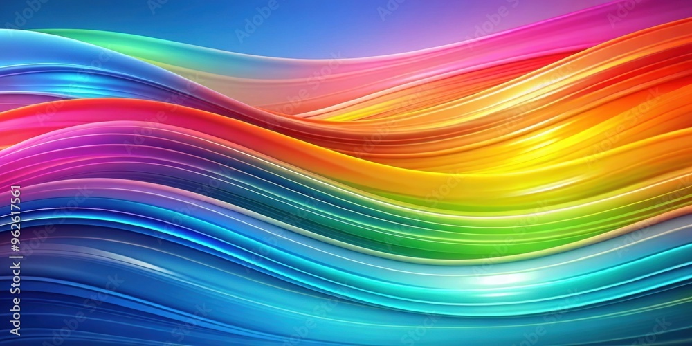 Abstract background with smooth, colorful waves , wave, abstract, background, vibrant, smooth, flowing, motion, water
