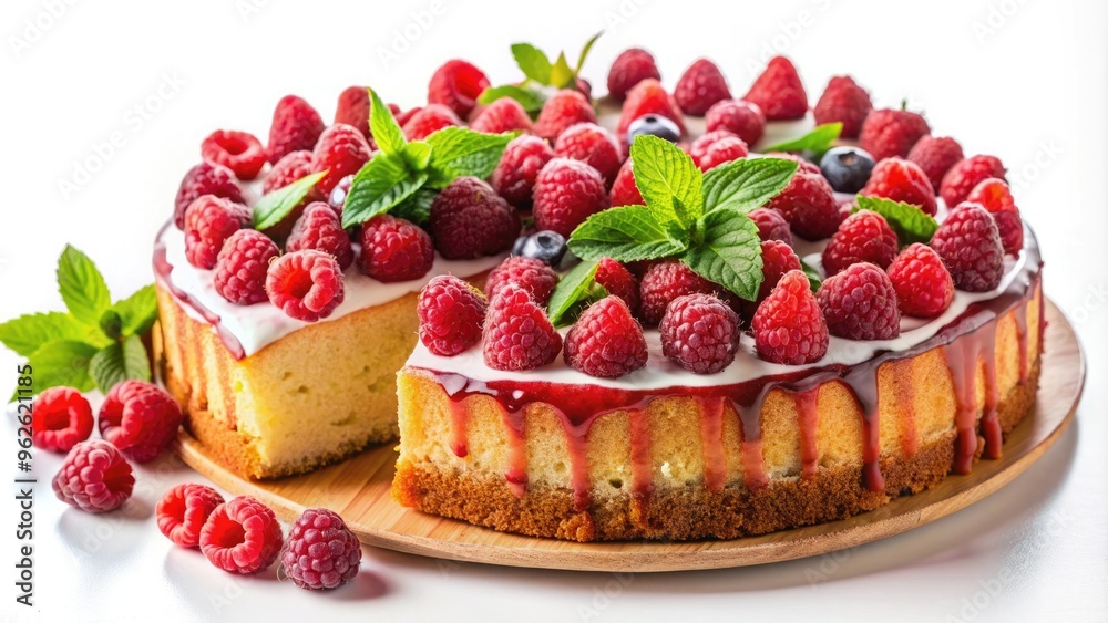 sliced raspberry cake sliced raspberry cake