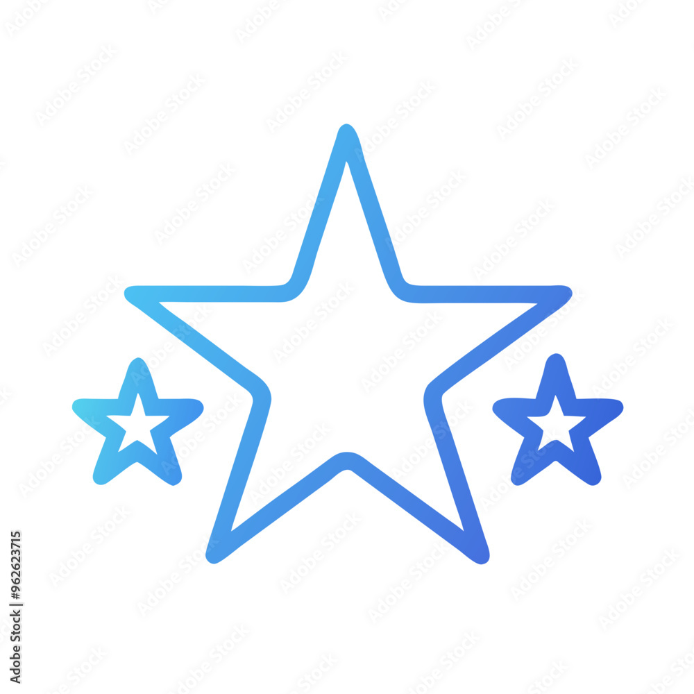 Obraz premium Clean Star Shape Icon in Flat Design for Web & Apps