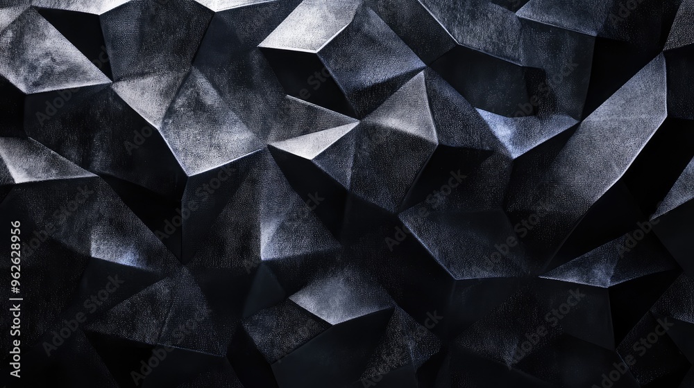Luxurious black surface featuring an intricate diamond texture, with light playing across the facets to create a rich, textured effect Luxurious black surface featuring an intricate diamond texture, with light playing across the facets to create a rich, textured effect