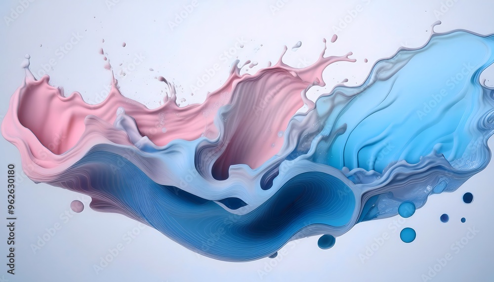 Splashes of various pastel colors on a white background Capture the essence of fluid movement in vibrant abstract compositions. Splashes of various pastel colors on a white background Capture the essence of fluid movement in vibrant abstract compositions.