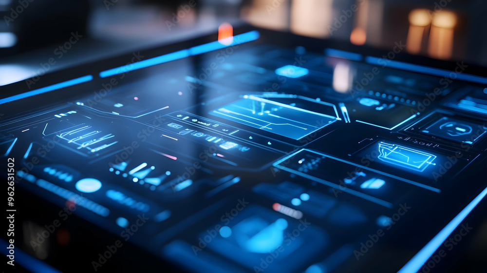 Abstract Futuristic Technology Interface Background Abstract Futuristic Technology Interface Background