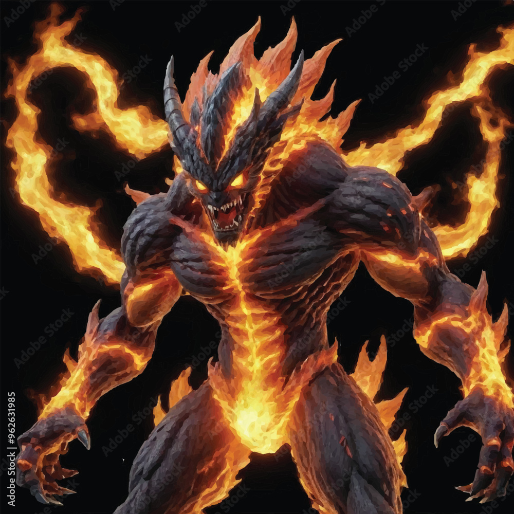 Fantasy RPG Game Character monsters and hero Icons Illustration. Hell warrior, demon, devil, with horns, wings and glaive. vector cartoon devil mascot skull red devil virtual reality character. Fantasy RPG Game Character monsters and hero Icons Illustration. Hell warrior, demon, devil, with horns, wings and glaive. vector cartoon devil mascot skull red devil virtual reality character.