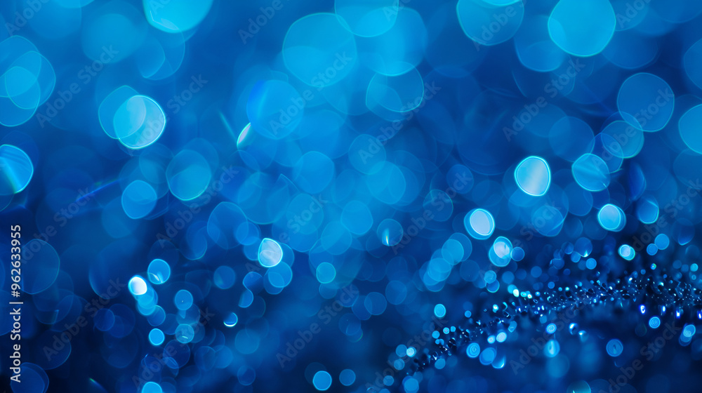 a close-up of foliage, with water droplets resting on the leaves The overall tone of the image is a cool, deep blue, which creates a calming and serene atmosphere. In the background, there's a bokeh a close-up of foliage, with water droplets resting on the leaves The overall tone of the image is a cool, deep blue, which creates a calming and serene atmosphere. In the background, there's a bokeh