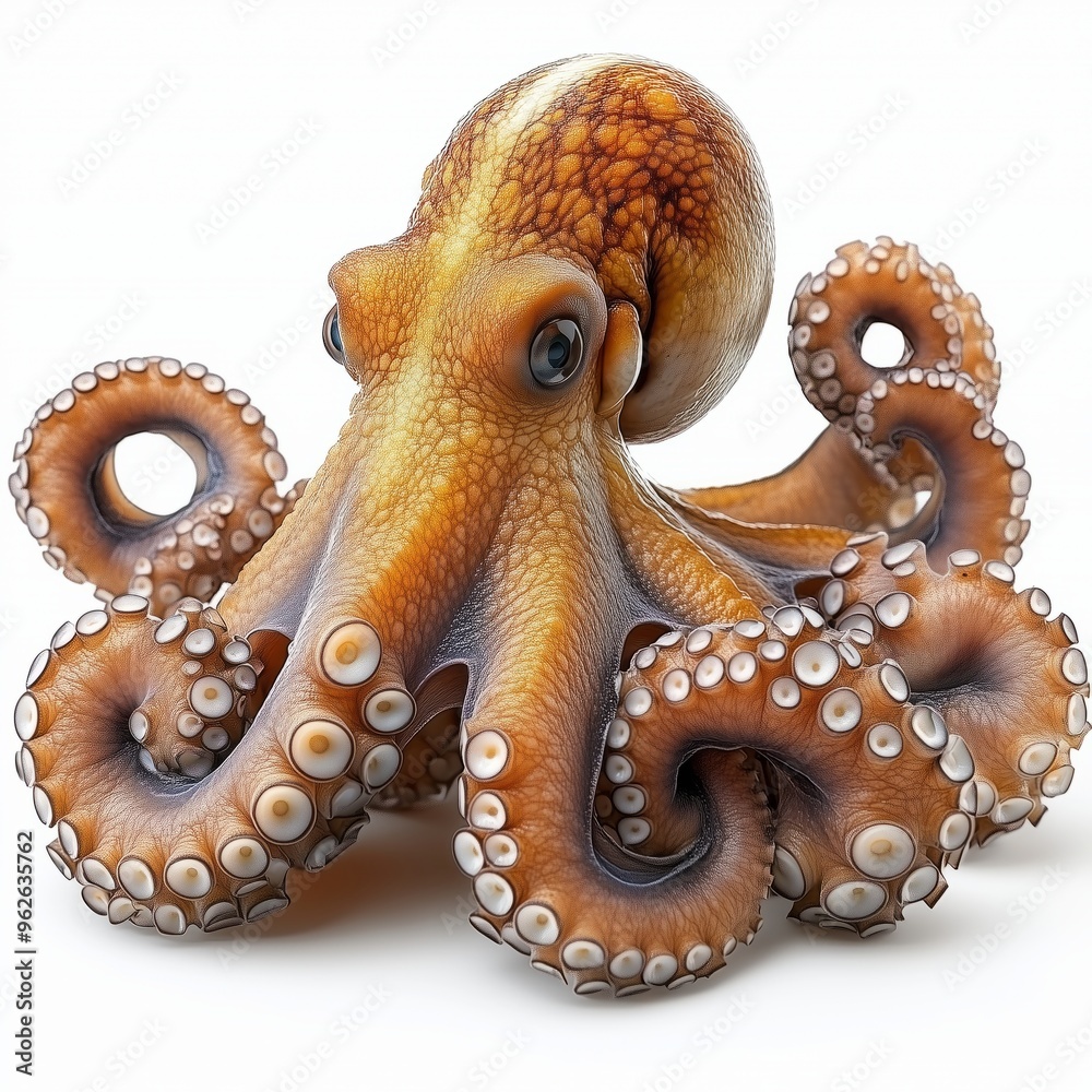 Obraz premium Octopus on a white background