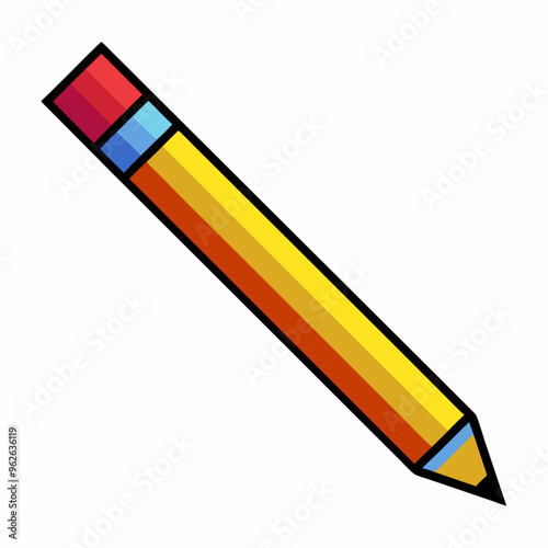 Vibrant Colorful Pencil Illustration in Minimalist Style for Art and Stationery Themes Free Download Vibrant Colorful Pencil Illustration in Minimalist Style for Art and Stationery Themes - GFXLoad