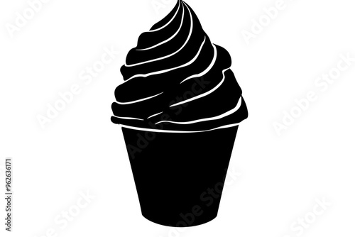 vector silhouette of a Sweet Gelato