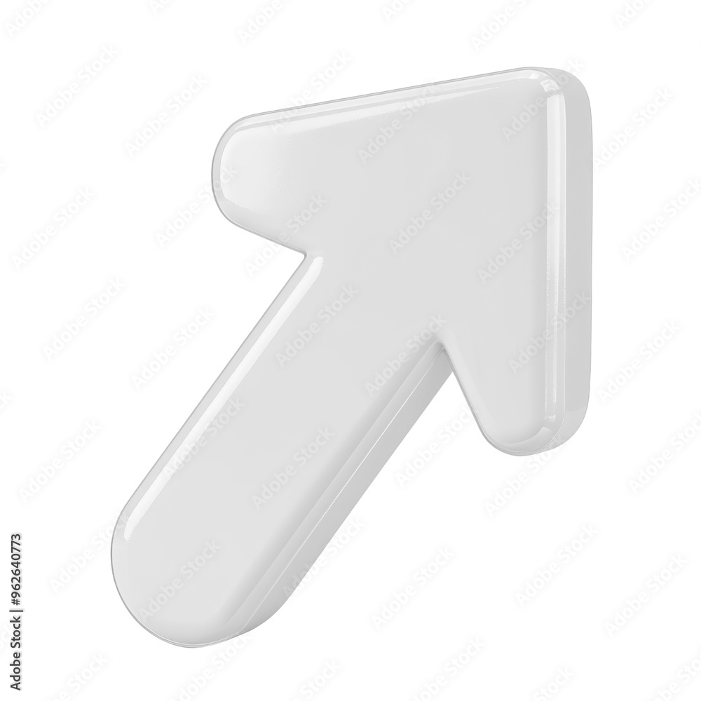 white arrow sign 3d render icon isolated on transparent background cutout white arrow sign 3d render icon isolated on transparent background cutout