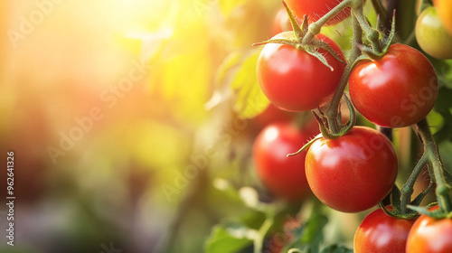 Freshly Picked Cherry Tomatoes in Sunlight