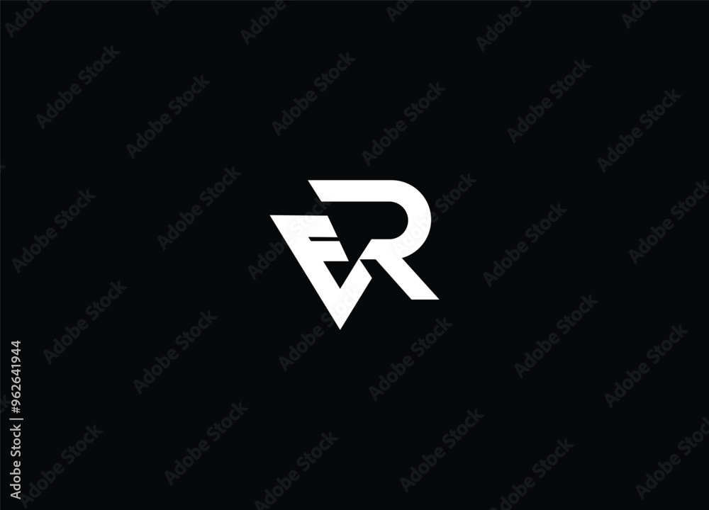 ER letter initial logo design and monogram logo ER letter initial logo design and monogram logo