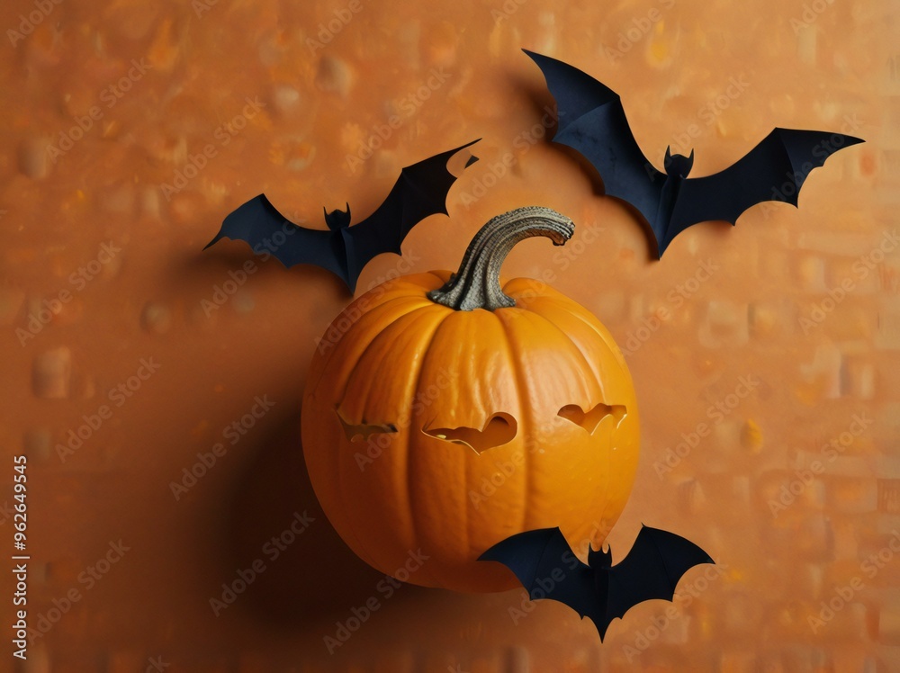 halloween pumpkin on a dark background halloween pumpkin on a dark background