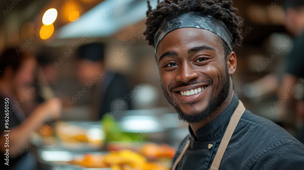 Young adult learners in a vocational training class, one pretending to be a dramatic chef while learning to cook, kitchen setting with utensils and laughter,