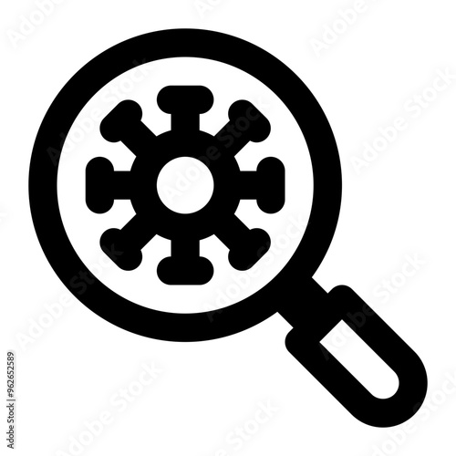 microbiology, virus, diseases, biology, science, research, pathology outline icon