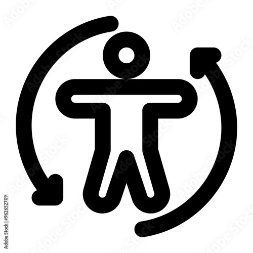 physiology, science, life, human, cycle, living system outline icon