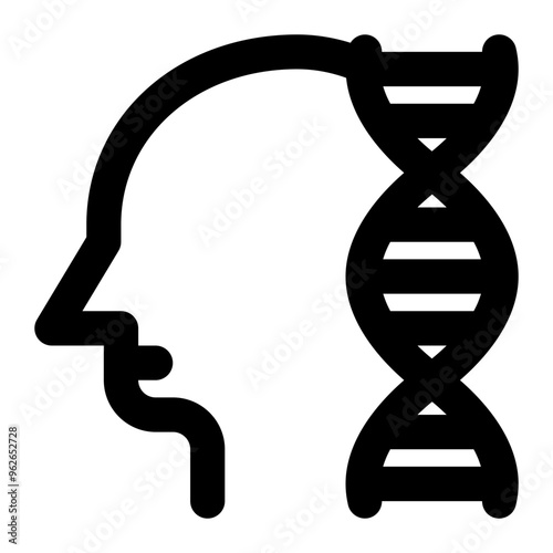 psychobiology, psycho genetics, genetics, behaviour, behavior, biology, science, psychology outline icon