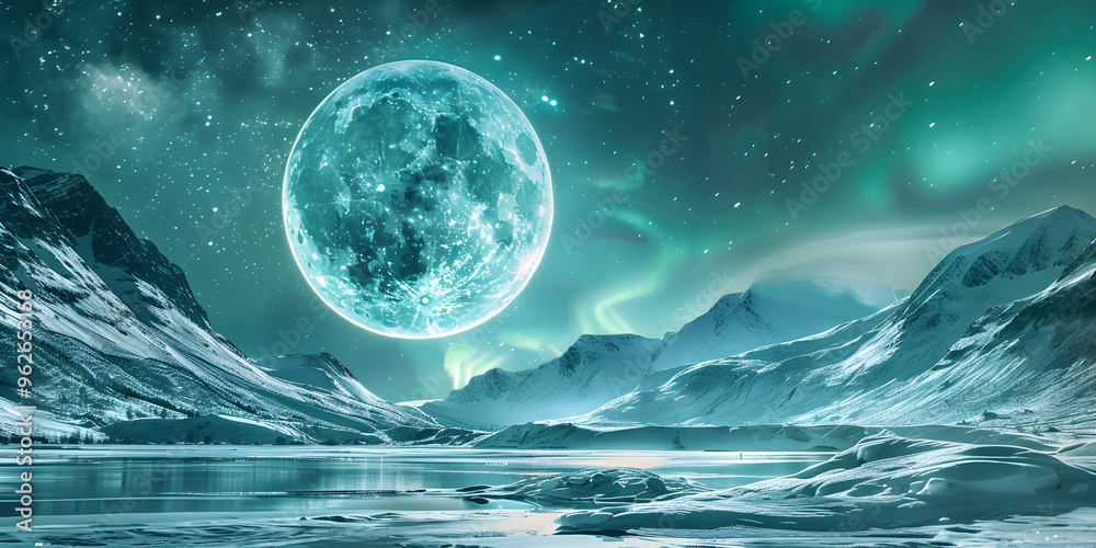 A picture of a moon and the moon in the sky A picture of a moon and the moon in the sky