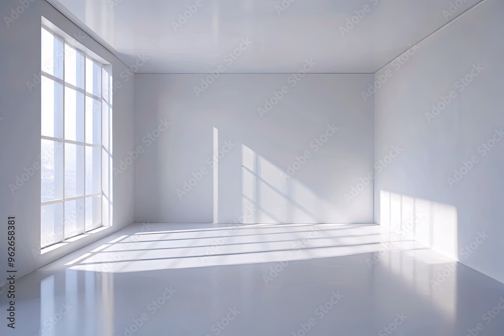 An empty room filled with streaming sunlight. An empty room filled with streaming sunlight.