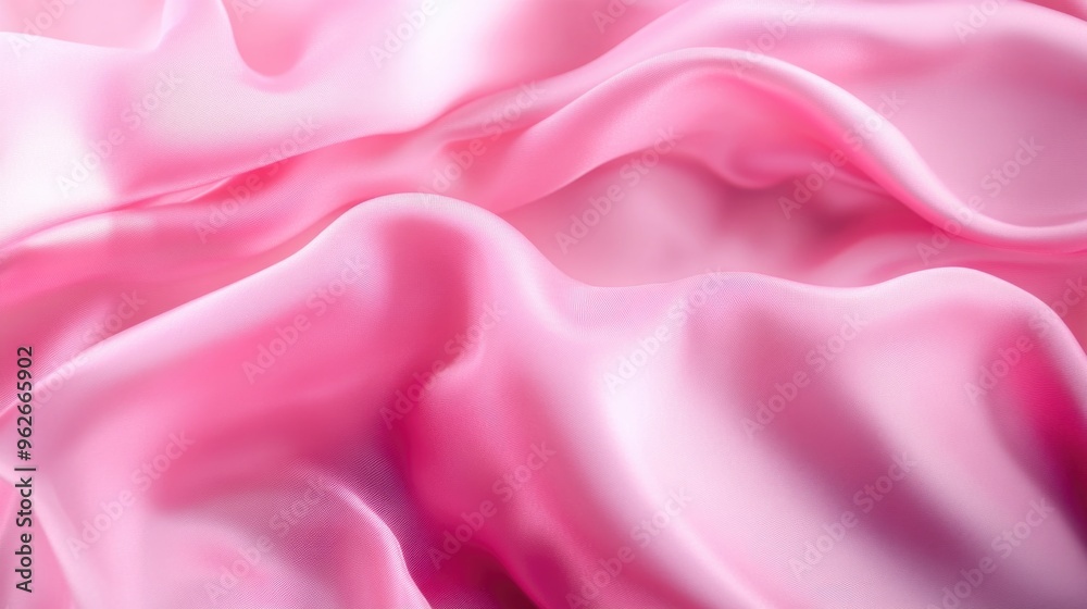 Fototapeta premium Pink Fabric Close Up