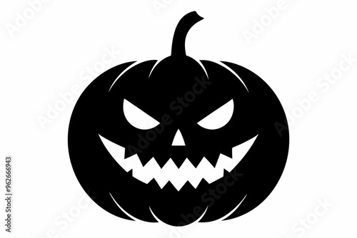 

Halloween pumpkin icon, halloween pumpkin silhouette vector photo