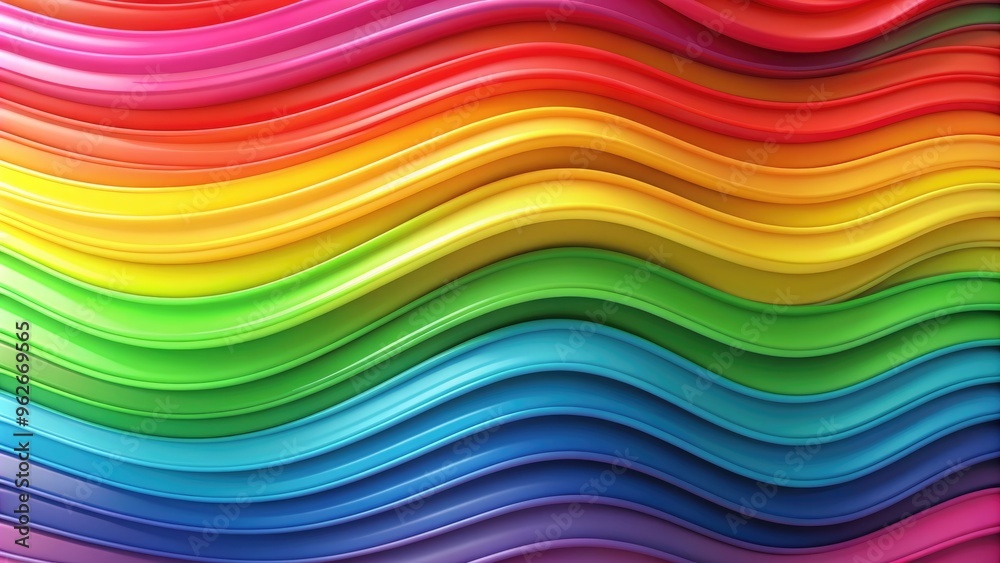 Smooth flowing rainbow gradient waves seamlessly transitioning between vibrant hues , rainbow, gradient, waves Smooth flowing rainbow gradient waves seamlessly transitioning between vibrant hues , rainbow, gradient, waves