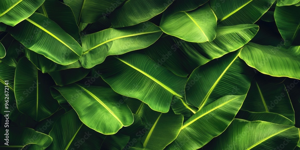 Fototapeta premium Close-up of green leaves