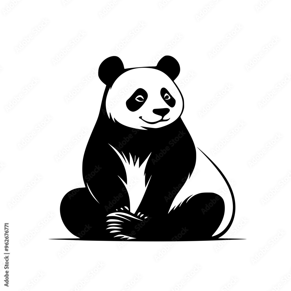 Cute panda illustration in black and white, Adorable black and white panda illustrations, featuring a sitting and walking panda, perfect for logos, kids' designs, or nature projects.
Cute panda illustration in black and white, Adorable black and white panda illustrations, featuring a sitting and walking panda, perfect for logos, kids' designs, or nature projects.