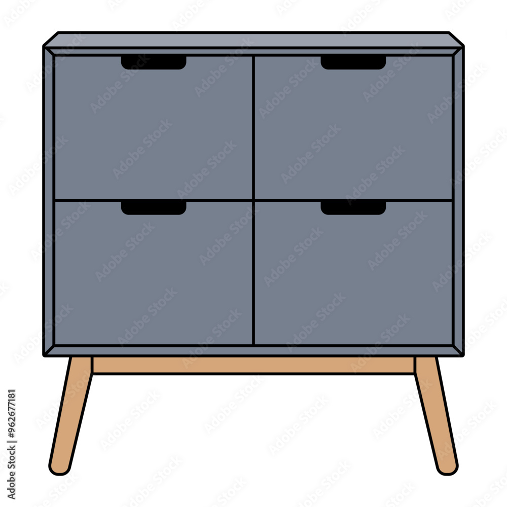 Drawer Illustration Drawer Illustration