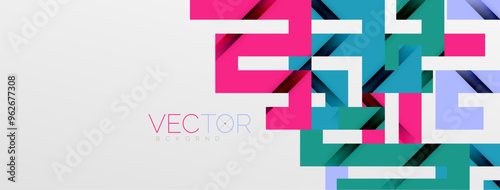 Color bend lines with shadow texture effect. Vector Illustration For Wallpaper, Banner, Background, Card, Book Illustration, landing page