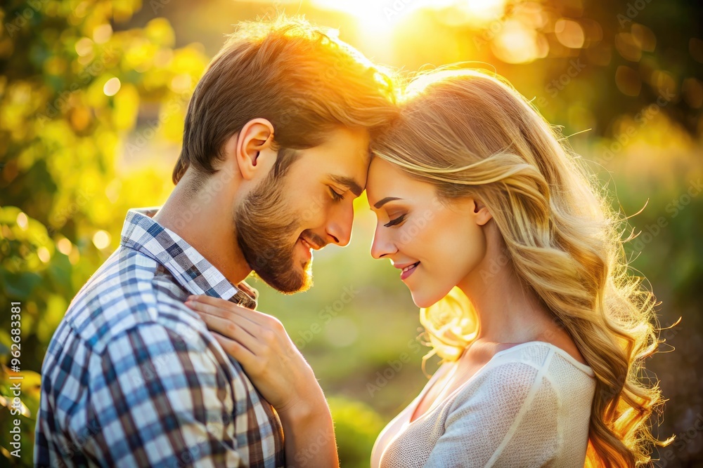 A tender moment captures the warmth and intimacy of a loving relationship, with gentle touches, sweet gazes, and soft smiles amidst a serene, sunny atmosphere. A tender moment captures the warmth and intimacy of a loving relationship, with gentle touches, sweet gazes, and soft smiles amidst a serene, sunny atmosphere.
