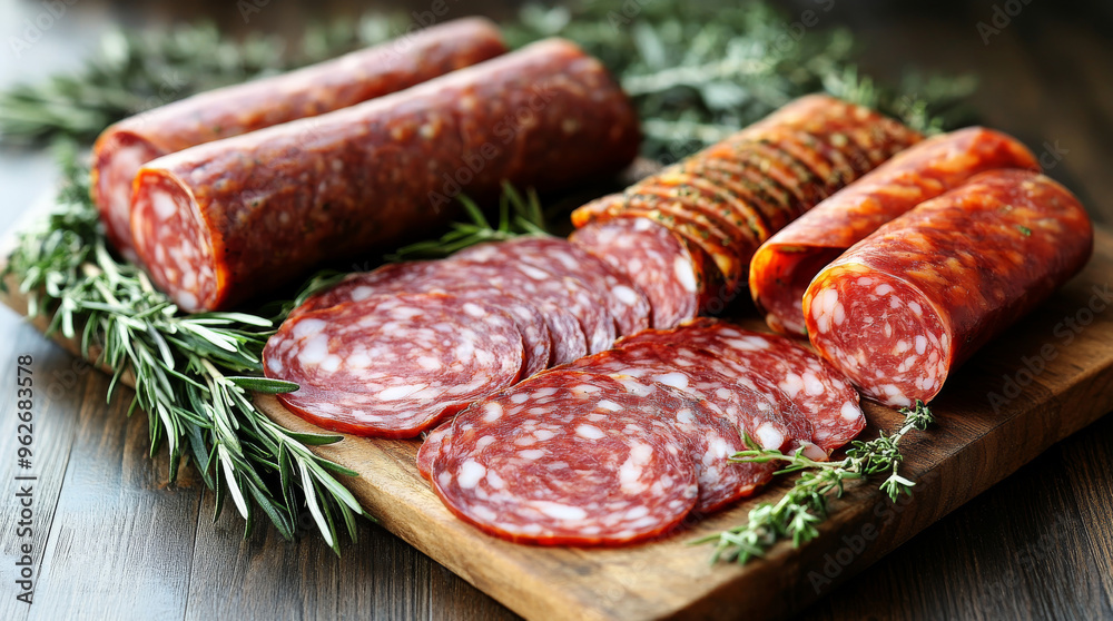 Italian ham and salami with their goodness and Mediterranean taste Italian ham and salami with their goodness and Mediterranean taste