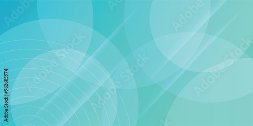 Modern abstract bright blue green gradient illustration background with simple pattern. Cool design. Eps10 vector