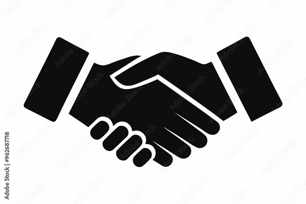Handshake icon, Business agreement handshake vector Handshake icon, Business agreement handshake vector