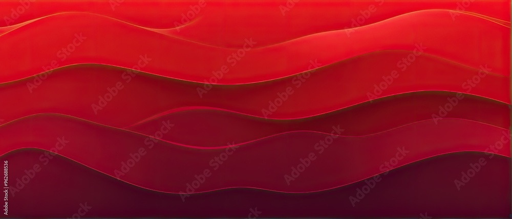 Abstract Red Waves