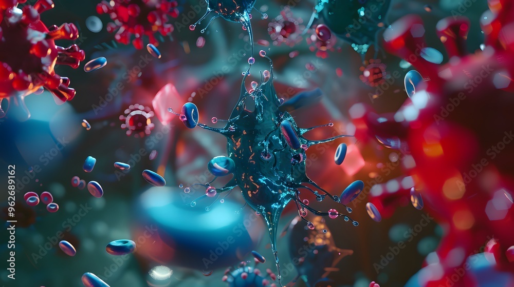 bacteria and cells , science background bacteria and cells , science background