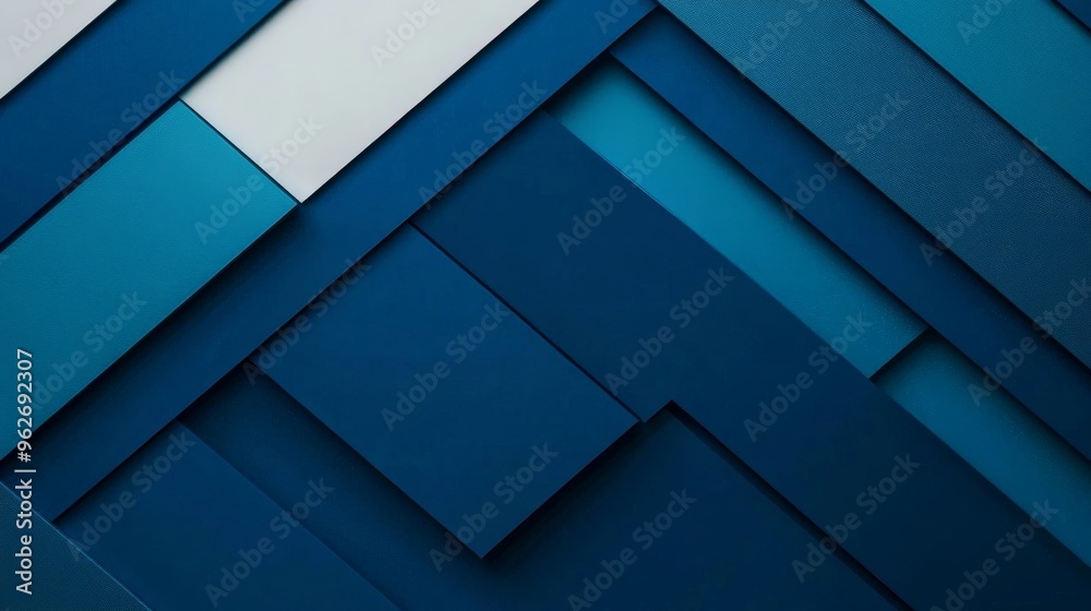 Abstract blue geometric background with overlapping textured layers, perfect for modern designs and creative presentations.