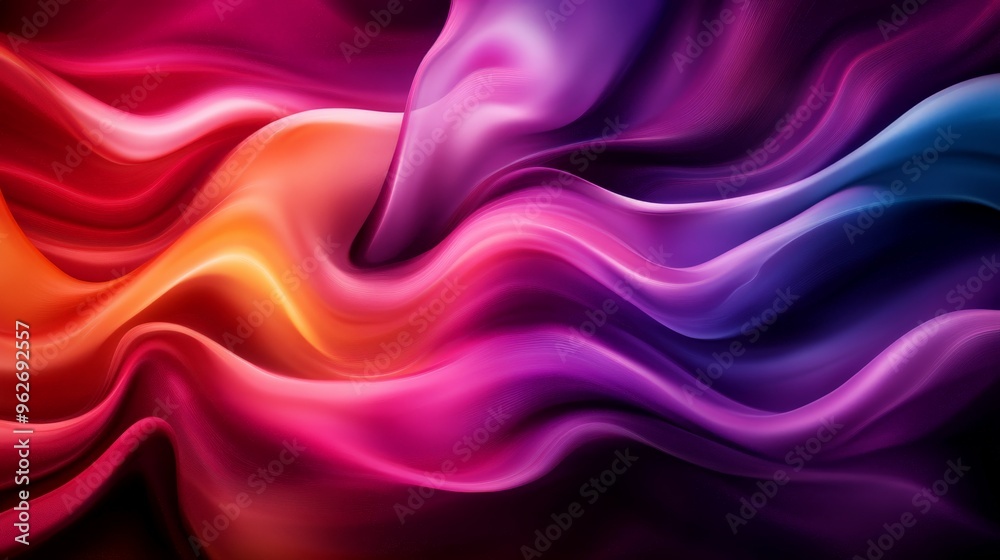 Abstract colorful background with vibrant, flowing, and smooth gradient waves in red, orange, purple, and blue hues. Abstract colorful background with vibrant, flowing, and smooth gradient waves in red, orange, purple, and blue hues.