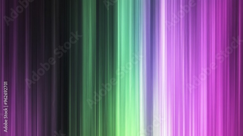 Abstract colorful light streaks in vertical pattern, featuring shades of purple, green, pink, and black, creating a vibrant gradient effect.