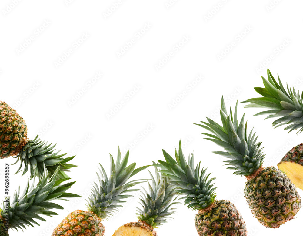 Fototapeta premium Transparent pineapple Floating